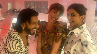 Cannes 2022: Ranveer Singh and Deepika Padukone Chill With Rebecca Hall at the Film Festival (View Pics)